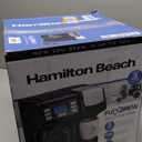 Hamilton Beach FlexBrew Trio 2-Way Coffee Maker, Compatible with K-Cup Pods or Grounds, Combo, Single Serve & Full 12c Pot, Black - Fast Brewing (49902)