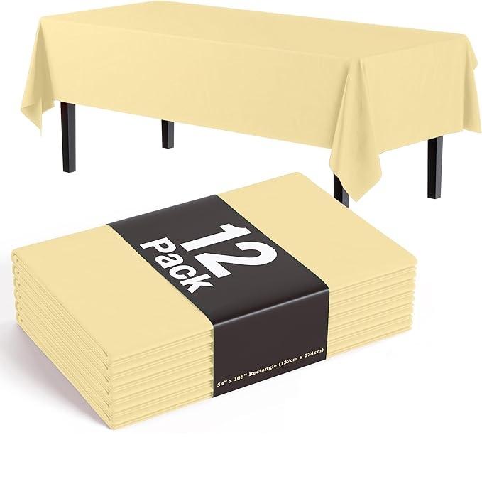 Plastic Table cover 54x108 12pack