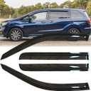 3pcs Original Shatterproof Rainproof Side Window Wind Deflectors for 2018-2024 Honda Odyssey,Outside Mount Rain Guards Sets,Nice Looking Window Visors for Cars,Vent Deflector for 19-23 Odyssey 94452