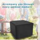 Square Fire Pit Cover for 29-32 Inch Firepit, Heavy Duty Outdoor Patio Fire Pit Table Cover, Gas Fire Pit Cover - Waterproof Dustproof Anti UV and Tear Resistant
