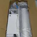 Aluminum Can Crusher, Heavy Duty Pneumatic Cylinder Soda Beer Can Crusher, Eco-Friendly Recycling Tool (Countertop Button Valve)