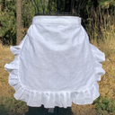 4 pcs Ruffle Apron, White Apron Maid Apron White Ruffle Apron Kitchen Apron Ruffled Aprons for Women Apron Costume Women French Aprons
