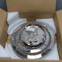 zouzai Low Profile Ceiling Fan with Lights and Remote, 18.9 inch Modern Ceiling Fans Flush Mount, Dimmable LED Fan Light, Ceiling Fans with Lights for Bedroom (Black, Frosted Ring)