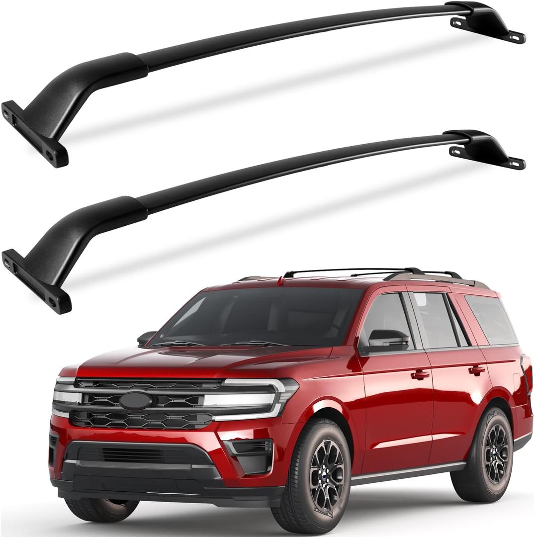 KINGGERI 300lbs Roof Racks Cross Bars Fit for Ford Expedition/Max 2018-2026 & Lincoln Navigator 2018-2024, Heavy Duty Aluminum Roof Rails Crossbars Cargo Carrier Luggage (not for 2025 2026 Navigator)