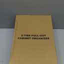 Delamu 2-Tier Multi-Purpose Bathroom Under Sink Organizers and Storage, Stackable Kitchen Pantry Organization, Pull Out Medicine Cabinet Organizer with Movable Dividers, White, 2 Pack