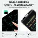LCD Writing Tablet for Adult: Double-Sided 9.5&8in Full Screen Drawing Tablet Reusable Erasable Digital Notepad for Kids and Adults Gift for Birthday
