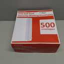 #10 Envelopes Letter Size Self Seal | 500 Business Mailing Security Peel and Sealing Envelope | 100% Tinted | no 10 White Windowless Legal Regular Plain Envelops Pack | 4-1/8 x 9-1/2 Inches | 24 LB