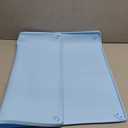 TidyFriend Dog Pee Pad Holder Tray Fits for 30 x 23 Pee Pads with Corner Lock Holes, Raised Edges, Non-Spill, Easy to Clean Silicone Dog Potty Tray Holder, for Indoor Floor Protection (Blue)