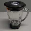 Anbige Replacement Parts Glass jar with Jar Base Bottom Cap,Blade with Rubber Gasket, Compatible with Oster Pro 1200 Blenders