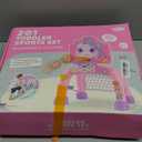 Liberry Toddler Basketball Hoop & Soccer Goal for 1 2 3 Year Old Girls Boys, Kids Sports Toy with Lights Sounds Music, Interactive Christmas Birthday Gift for Baby, Pink