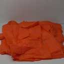 Fitted Plastic Tablecloths Orange 40x72 Bulk 6 Pc