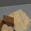 MIULEE 2 Panels Solid Color Sheer Window Curtains Elegant Window Voile Panels/Drapes/Treatment for Bedroom Living Room (54 X 102 Inches Cream Beige)