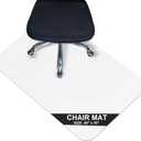 Office Chair Mat for Carpet Floor, Plastic Rolling Chair Mat for Carpeted Floors, Computer Desk Chair Floor Mats, 48 x 30 Inch Rectangle Clear Heavy Duty Floors Protector 0.14 Inch Thick