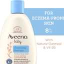 Aveeno Baby Cleansing Therapy Moisturizing Baby Body Wash with Natural Oatmeal & ProVitamin B5, Gentle Tear-Free Baby Bath Wash for Sensitive & Eczema-Prone Skin, Hypoallergenic, 8 oz