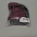 TOP-EX M/L/XL Unisex Water-Repellent Baseball Cap with Ear Flap Ponytail Hole Reflective Winter Hat Fleece Lining Hat (Red)