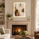 QOTIB Wood 18x24 Picture Frame with 16x20 Mat Gold, Display 16x20 with Mat or 18x24 Without, Wood 18 by 24 Photo Frame, 18 x 24 Frame for Wall Hanging Display, Gold, 2 Pack