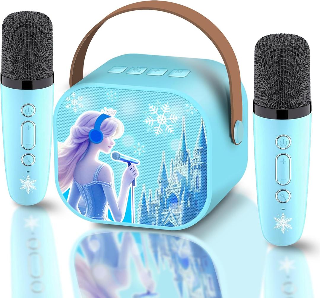 Frozen Toys for Girl Gift Kids Karaoke Machine Toys Princess Toys 3 4 5 6 7 8 9 10 Year Old Girl Birthday Gifts Kids Toys,Mini Microphone,Girl Toys Age 4-5, 4 Year Old Girl Birthday Gifts
