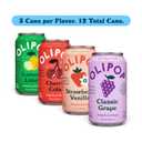 OLIPOP Prebiotic Soda Pop, Fruity Fun Variety, Pantry Pack Packed with Prebiotics, Fiber, and Botanicals, Gluten Free, Vegan, GMO Free, 12oz (12-Cans)
