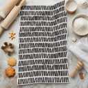 Artoid Mode Sky Party Linework Kitchen Tea Towels, 18x30 Inch Oversize Quick Dry Microfiber Cloth Dish Towels for Kitchen Drying Set of 2 (Grey)