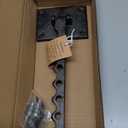 Rustic State Clout Cast Iron Clothes Hanger Folding Coat Rack Laundry Bar for Drying Clothes Farmhouse Design Wall Mount Organizer Hook for Closet Laundry Room Mudroom Entryway - Black