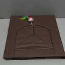 Powering Collapsible Cat House for Indoor Cats - Foldable Cat Cube with Top Cushion and Mat, 13 x 13 x 13 Inches, Brown