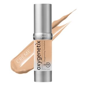 Oxygenetix Oxygenating Foundation  Crme | Breathable Makeup for Face | Buildable Coverage with Weightless Feel | Longwear Foundation for Women | Safe for Sensitive or Laser-Treated Skin (1.09 - Crme)
