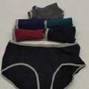 INNERSY Womens Underwear Cotton Hipster Panties Regular & Plus Size 6-Pack Contrasting Dark Vintage (Medium)