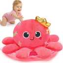 Baby Toys 6-12 Months Musical Crawling & Walking Octopus Plush Light up Stuffed Animal Dancing 1 Year Old Girl Gifts Music Sensory Infant Toy 0-6 7 8 9 Months Learning Newborn Baby Girls Birthday Gift
