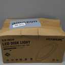 ECOELER 6inch LED Flush Mount Disc Light,16.5W Dimmablel Ceiling Lighting Fixture, 4000K Cool White 1000Lm, Low Profile Aluminum Trim Surface Mount Downlight, ETL & FCC Listed, 10 Pack