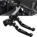 For KAWASAKI Z900SE Z 900 SE 2022 2023 2024 Motorcycle Clutch Lever Adjustable Handlebars Brake and Clutch Levers Set (Black (Z900 SE))