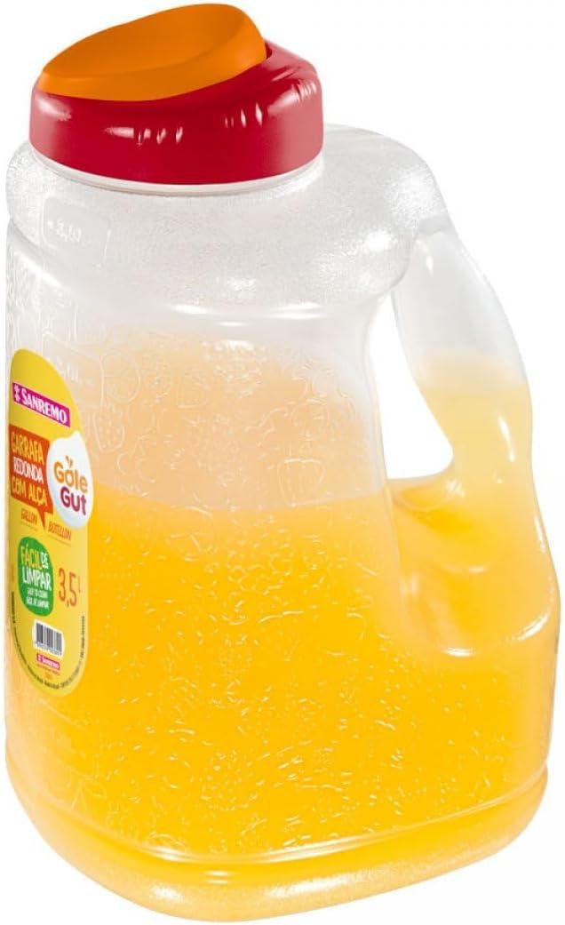 Pitchers For Drinks With Spout Lid, Plastic Pitcher For Fridge For Homemade Juice Drinks, Water, Tea - Easy To Store and Pour - 1 Gallon Jug Water Pitcher With Lid - BPA Free - 4 Quarts