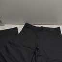 Houmous S-XXL 29'' 31'' 33'' 35'' Inseam Women's Bootcut Dress Pants Pockets Stretch Work Lounge Pant Office Casual (Large, Black-cotton Blend)