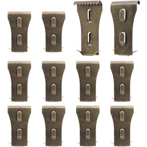 12Pcs Brick Clips for Hanging Outdoors, Brick Clips or Brick Hangers for Outdoor Hanging Wreaths Fits 2-1/4 to 2-2/5 Inch, Heavy Duty Brick Hooks Clips Without Drilling