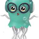 Dancing Octopus Toy,Smart Tentacle Explorer,Crawling Dancing Automatic Obstacle Sensor Toys,Electric Crawling Octopus with LED Lights & Music (Green Jellyfish)