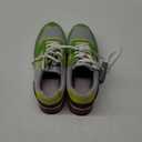 OPP Women Fashion Sneakers Casual Lace-up Suede Leather Athletic Tennis Sports Gym Running Shoes Women, Size 41, Green