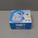 IClever BTH12 Kids Bluetooth Headphones,Colorful LED Lights Kids Headphones Wireless,74/85dBA Safe Volume,85H Playtime,Fast Charging,Bluetooth 5.2,Over Ear,Built-in Mic for iPad/Tablet/Airplane,Blue