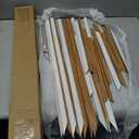 3 Set Peel and Stick Wall Molding Kit, Premade Accent Molding Wainscoting Panel for Interior Wall Moulding Decor, Ready to Assemble Wainscoting Accent Panel, 30 x 16.5 Inches (Gold Color)