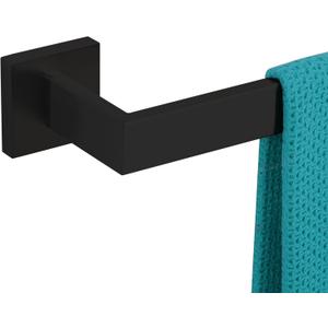 36 Inch Towel Bar for Bathrooms 12/16/20/24/28/32/36 Inch Stainless Steel 304 Matte Black Towel Holder Modern Square Towel Rod Rustproof Wall Mount (1, Matte Black, 36 Inch)
