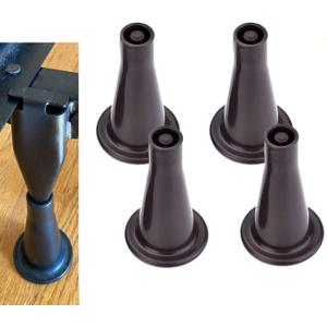 Home's Place Plastic Bed Frame Feet to Replace Wheels - Keep Your Bed Stationary and Protect Floor. Set of 4 Replacements