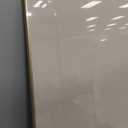 Bulletin Board 30 x 20 inches, Oatmeal White Pin Board, Golden Aluminum Framed Fabric Cork Board with 10 Push Pins