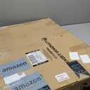 HOOBRO Folding TV Tray Tables, Set of 2 Side Table for Small Space, Industrial Snack Tables for Eating at Couch, Stable Metal Frame, Easy Assembly, Space Saving, Marble and Gold DM25BZ01