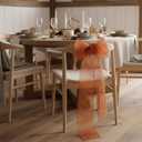 CT CRAFT LLC Sparkling Glitter Mesh Wired Ribbon 4" x 10 Yards Bronze Orange for Christmas Home Decor Bow Gift Wrapping DIY Crafts Wreath