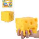 ORB Easy Sqweezy Super Cheesy - Squeeze This Big, Fun, Squishy, Slow Rising, Extra Soft Giant Block of Cheese for Stress Relief - Original Sensory / Fidget Novelty Toy and Gift for Kids and Adults