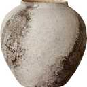 Small Vase Desktop Vase Wabi-sabi Style Vase Ceramic Vase Porcelain Vase Decoration for Living Room Flower Arrangement(20 * 20 * 10.5cm)