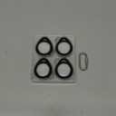 UNBREAKcable AirTag Holder for Apple - 4 Pack Air Tag Case [Professional Carabiner] [Waterproof] [Shockproof] TPU AirTag Keychain for Kids, Pets, Keys, Luggage, Backpacks (All Black)