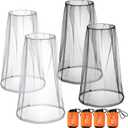 HESTYA 4 Pack Mosquito Bug Net Mesh for Head Mosquito Net Face Fly Netting Hood from Insect Bugs Gnats for Outdoor