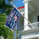 America's 250th Anniversary Flag, 3 Ply Year American Anniversary Flag- Double Sided, 3x5 Ft, 250 Years Birthday Patriotic Decor for Outdoor, Front Door, Porch, Wall (A2)