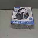 Ozeino 2.4GHz Wireless Gaming Headset for PC, Ps5, Ps4 - Lossless Audio USB & Type-C Ultra Stable Gaming Headphones with Flip Microphone, 40-Hr Battery Gamer Headset for Switch, Laptop, Mobile, Mac (Black and White)