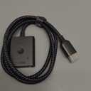 HDMI Switch 2 in 1 Out 4K@60Hz, WARRKY[with 3.3ft Fixed Braided HDMI Cable, Aluminum Case, 2K@144Hz, HDCP 2.2] Bidirectional 2x1 Switcher Splitter Compatible for PS5/4, Xbox, Roku, FireStick, Switch (Grey)