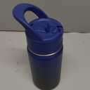 12oz Kids Water Bottle for School, Toddler Bottles with Straws, Stainless Steel Vacuum Insulated Water Bottle for Boys&Girls, Leak-Proof, BPA-Free, Blue Black